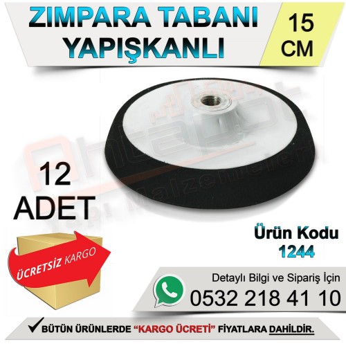Dekor 1244 Zımpara Tabanı Yapışkanlı 15 Cm (12 Adet)