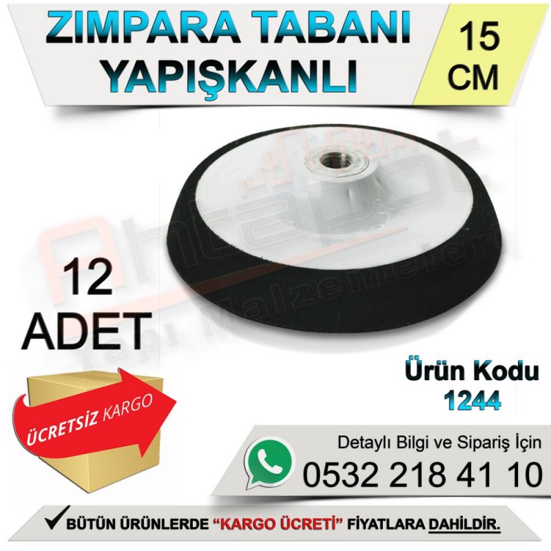 Dekor 1244 Zımpara Tabanı Yapışkanlı 15 Cm (12 Adet) - Zımpara Ekipmanları