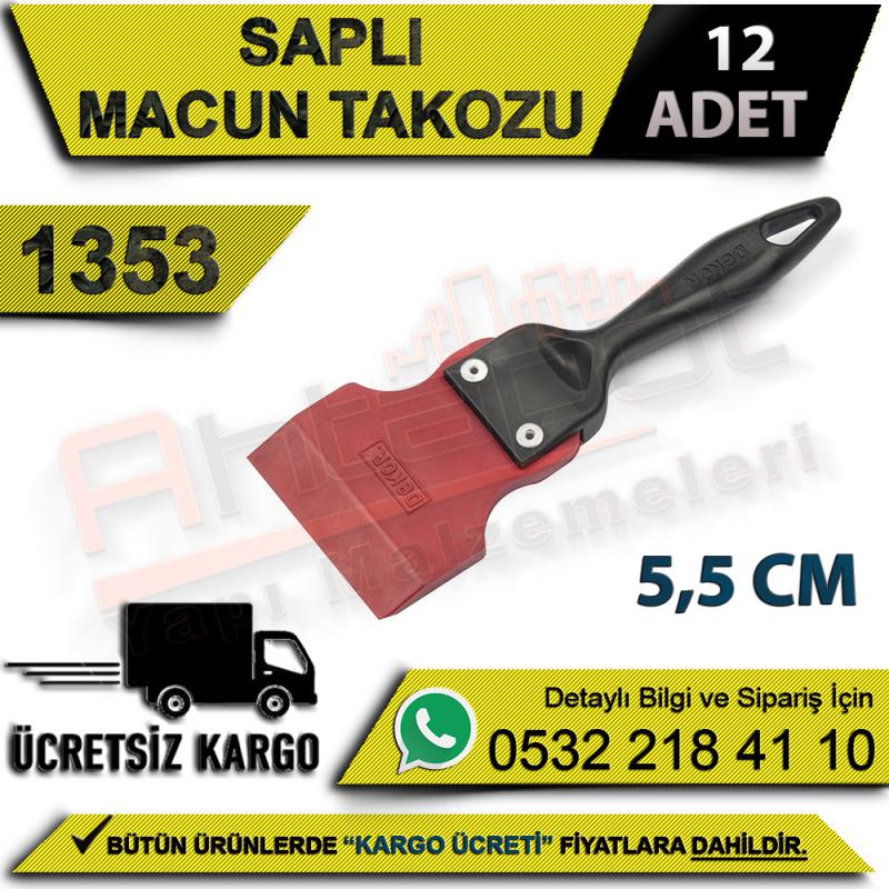 Dekor 1353 Saplı Macun Takozu 5,5 Cm (12 Adet) - Macun Takozları