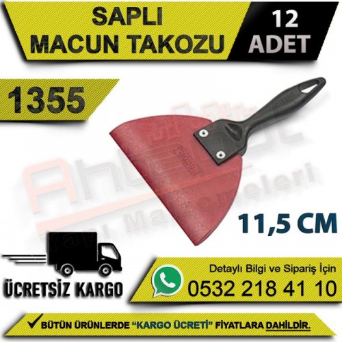 Dekor 1355 Saplı Büyük Macun Takozu 11,5 Cm (12 Adet)