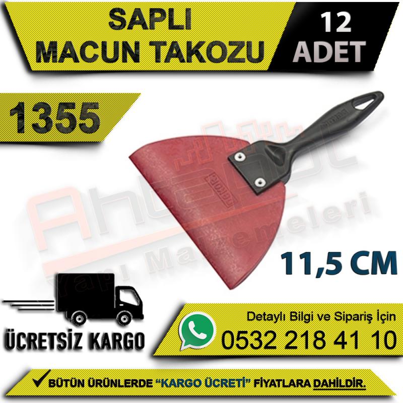 Dekor 1355 Saplı Büyük Macun Takozu 11,5 Cm (12 Adet) - Macun Takozları