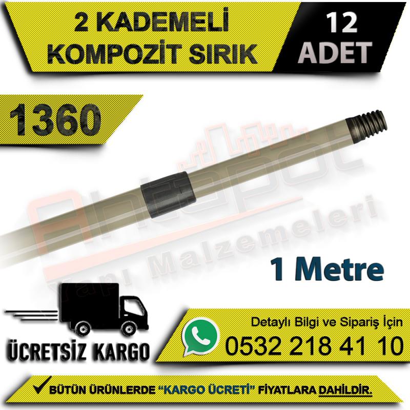 Dekor 1360 2 Kademeli Kompozit Sırık 1 Mt (12 Adet) - Uzatma Sırıkları