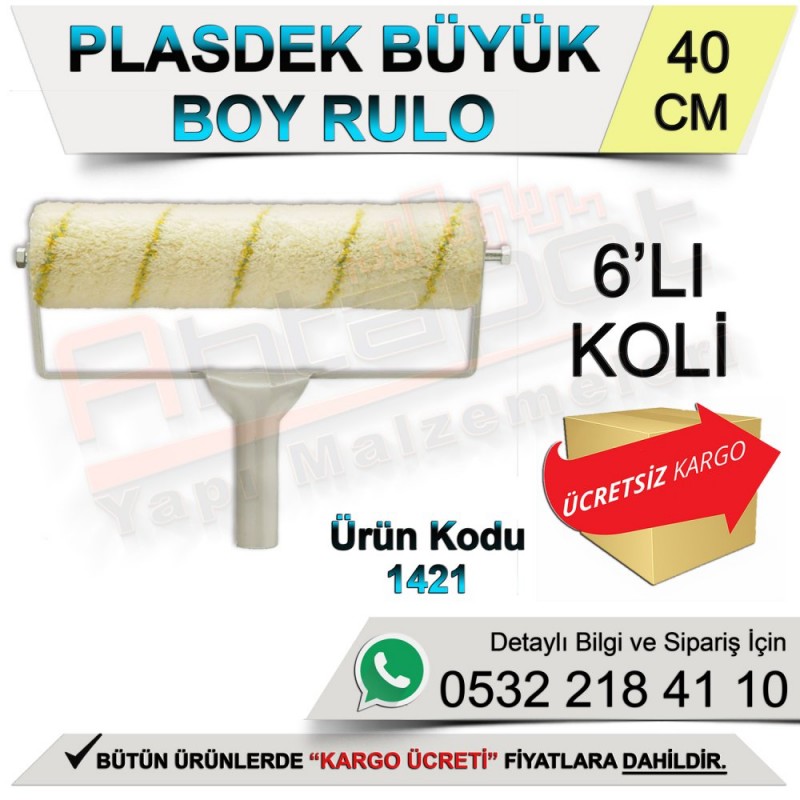 Dekor 1421 Plasdek Rulo Büyük Boy 40 Cm (6 Adet) - Rulo ve Fırçalar