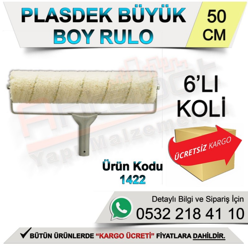 Dekor 1422 Plasdek Rulo Büyük Boy 50 Cm (6 Adet) - Rulo ve Fırçalar