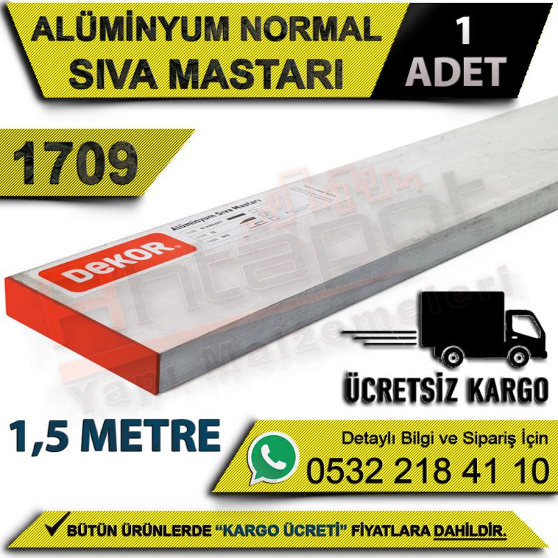 Dekor 1709 Alüminyum Normal Sıva Mastarı 1,5 Mt (1 Adet)