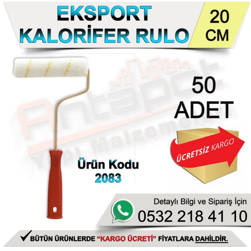 Dekor 2083 Kalorifer Rulo 20 Cm (50 Adet) - Rulo ve Fırçalar