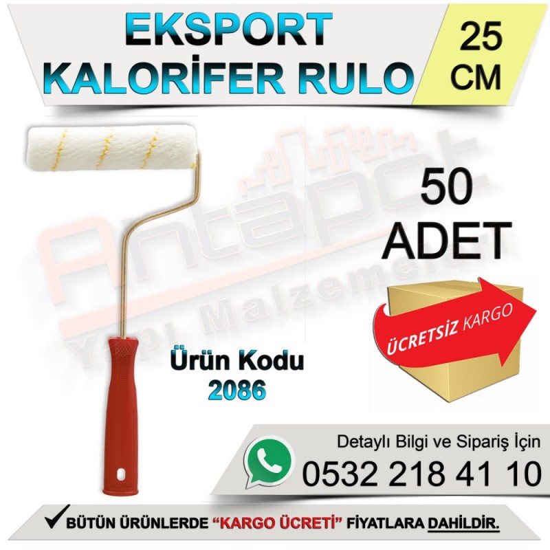 Dekor 2086 Kalorifer Rulo 25 Cm (50 Adet) - Rulo ve Fırçalar