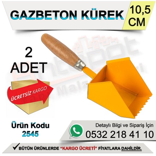 Dekor 2545 Gazbeton Küreği 10,5 Cm (2 Adet)