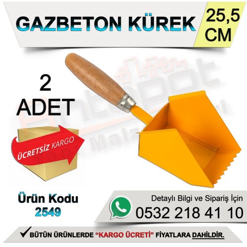 Dekor 2549 Gazbeton Küreği 25,5 Cm (2 Adet)
