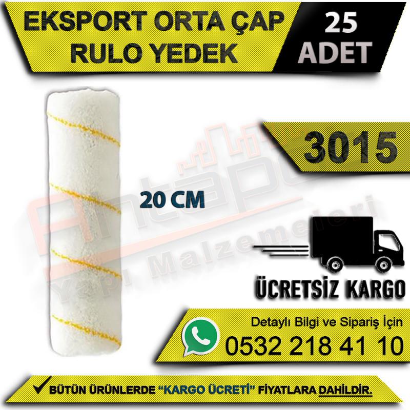 Dekor 3015 Eksport Orta Çap Rulo Yedek 20 Cm (25 Adet) - Rulo ve Fırçalar