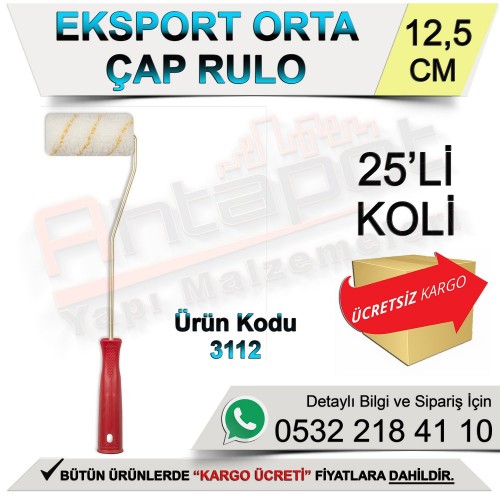 Dekor 3112 Eksport Orta Çap Rulo 12,5 Cm (25 Adet)