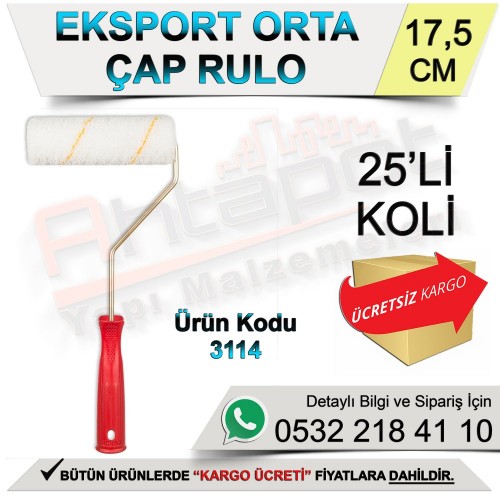 Dekor 3114 Eksport Orta Çap Rulo 17,5 Cm (25 Adet)