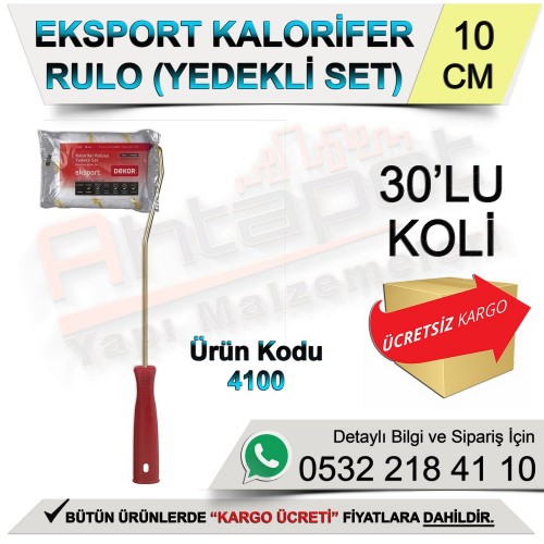 Dekor 4100 Kalorifer Rulo Yedekli Set 10 Cm (30 Adet)