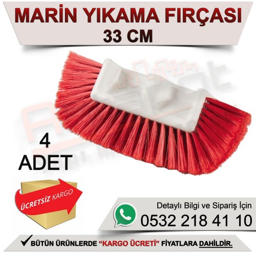 Dekor 6231 Marin Yıkama Fırçası 13’’/33 Cm (4 Adet)