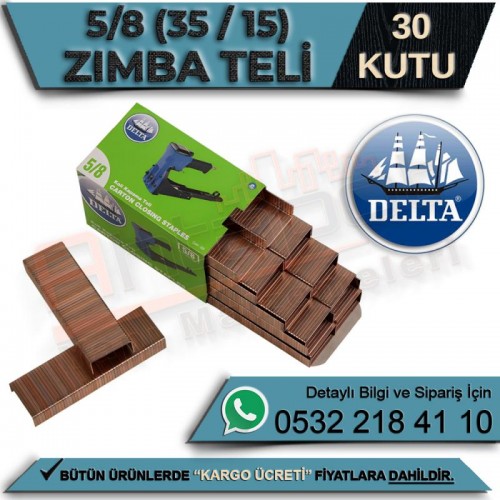 Delta 5/8 (35/15) Koli Kapama Zımba Teli (30 Kutu)