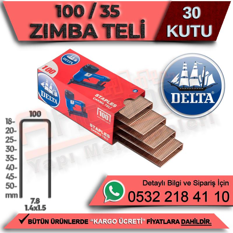Delta Zımba Teli 100-35 (30 Kutu) - Zımba Telleri