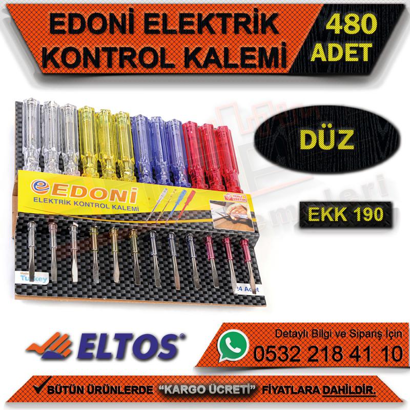 Edoni Ekk190 Elektirik Kontrol Kalemi Düz (480 Adet) - El Aletleri ve Hırdavat