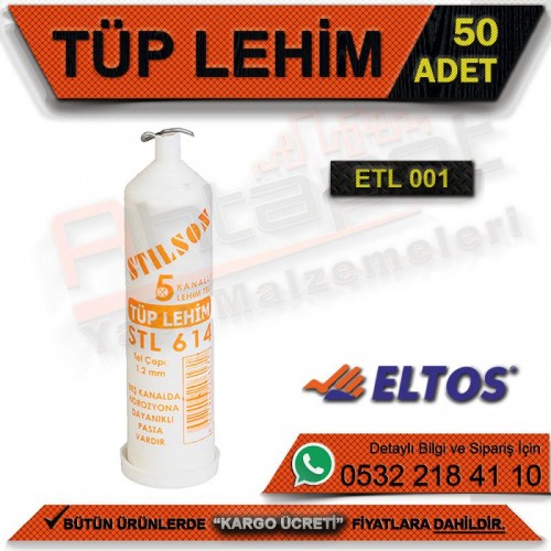 Edoni Etl001 Tüp Lehim (Kutu:50) (Koli:1000) (50 Adet)