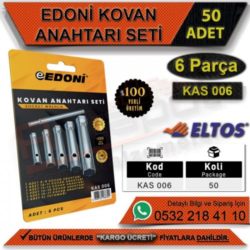 Edoni Kovan Anahtarı Seti 6’lı (50 Adet)