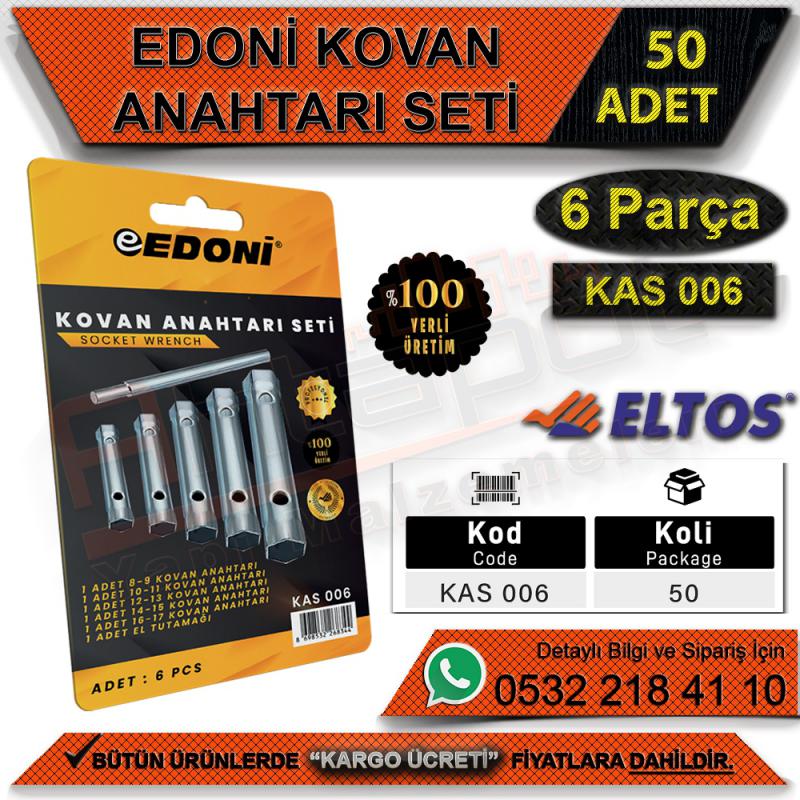 Edoni Kovan Anahtarı Seti 6’lı (50 Adet) - Anahtar Çeşitleri