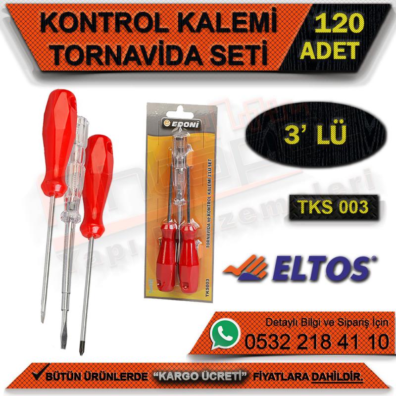 Edoni Tks003 Kontrol Kalem Tornovida Seti 3’Lü (120 Adet) - El Aletleri ve Hırdavat
