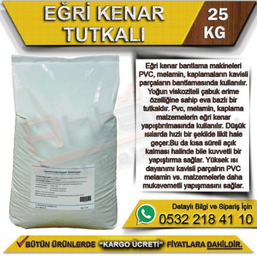 Eğri Kenar Tutkalı 25 Kg