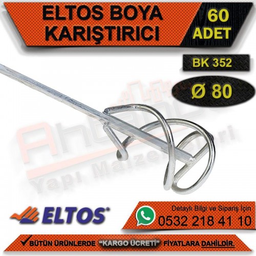 Eltos Bk352 Boya Karıştırıcı 80 Mm (48 Adet)