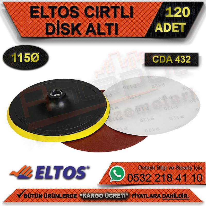 Eltos Cda432 Cırtlı Disk Altı (Yedek Zımparalı) Ø115 (120 Adet) Eltos Cda432 Cırtlı Disk Altı (Yedek Zımparalı) Ø115 (120 Adet) - Zımpara Ekipmanları