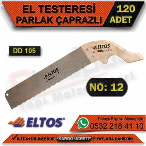 Eltos Dd105 El Testeresi Parlak Çaprazlı No:12 (120 Adet)