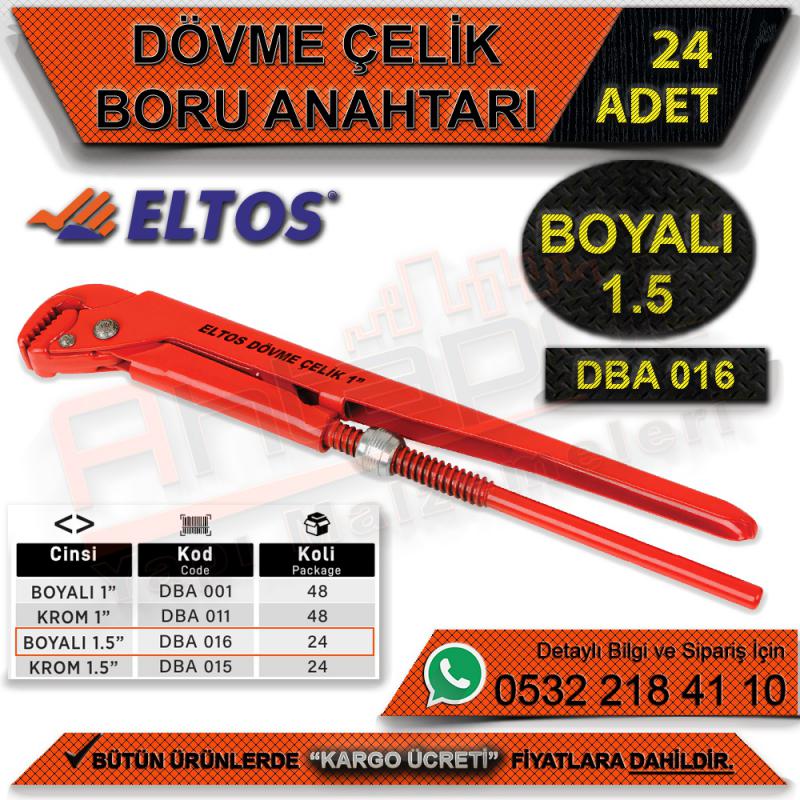 Eltos Dövme Çelik Boru Anahtarı Boyalı 1.5 (24 Adet) - Anahtar Çeşitleri