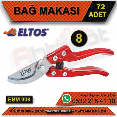 Eltos Ebm008 Bağ Makası 8’’ (72 Adet)