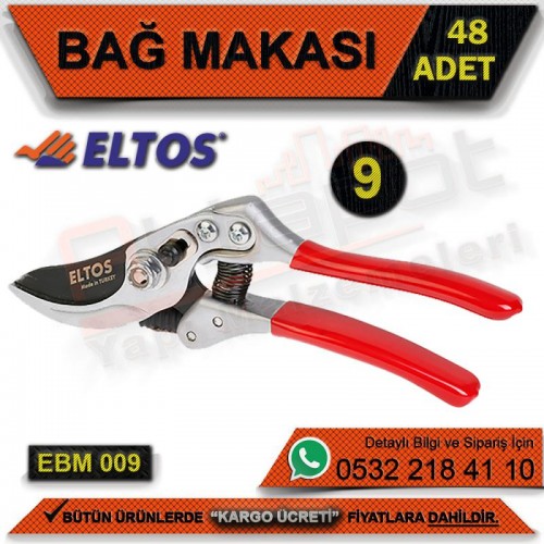 Eltos Ebm009 Bağ Makası 9’’ (48 Adet)