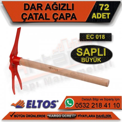Eltos Ec018 Dar Ağızlı Çatal Çapa Saplı - Büyük (72 Adet)
