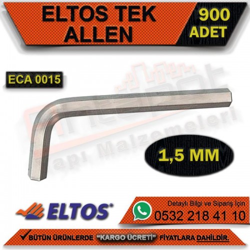 Eltos Eca0015 Tek Alyan 1,5 Mm (900 Adet)
