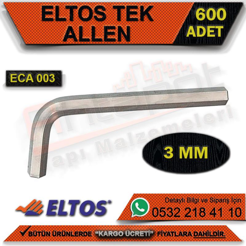 Eltos Eca003 Çelik Alyan 3 Mm (600 Adet) - El Aletleri ve Hırdavat