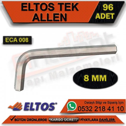 Eltos Eca008 Çelik Alyan 8 Mm (96 Adet)