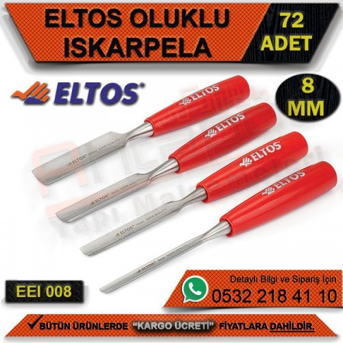 Eltos Eeı008 Oluklu Iskarpela 8 Mm (72 Adet)