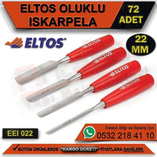 Eltos Eeı022 Oluklu Iskarpela 22 Mm (72 Adet)