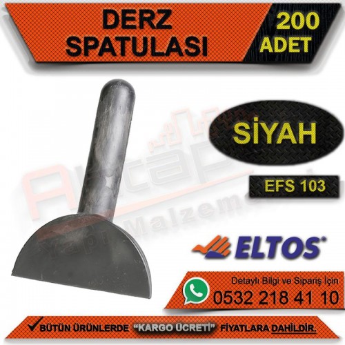 Eltos Efs103 Derz Spatulası (Siyah) (200 Adet)