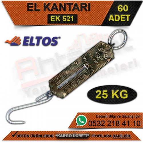 Eltos Ek521 El Kantarı 25 Kg (60 Adet)