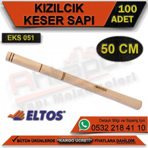 Eltos Eks051 Kızılcık Keser Sapı 50 Cm. (100 Adet)