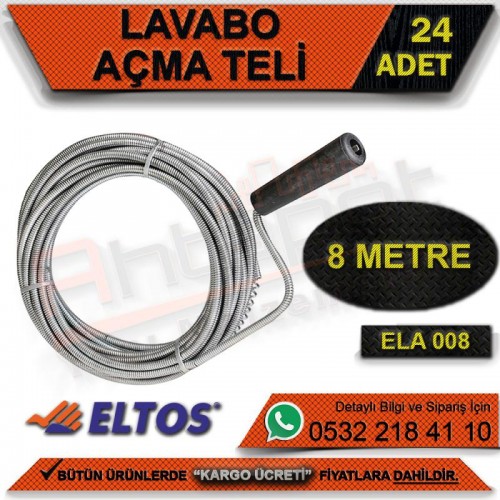 Eltos Ela008 Lavabo Açma Teli 8 Mt (24 Adet)