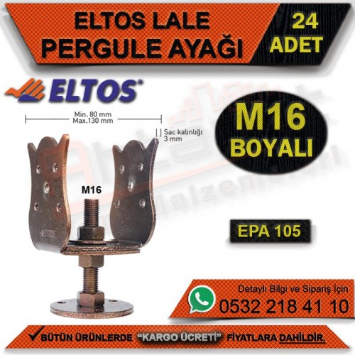 Eltos Epa105 Lale Pergule Ayağı Boyalı (24 Adet)