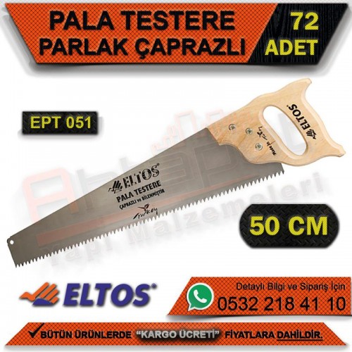 Eltos Ept051 Pala Testere Parlak Çaprazlı 50 Cm (72 Adet)