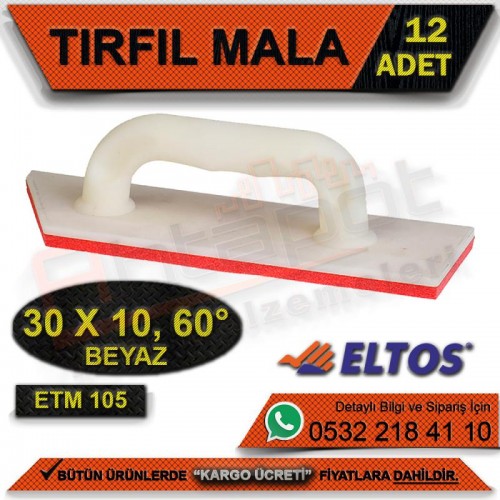 Eltos Etm105 Tırfıl Mala (Beyaz) 30x10, 60 (12 Adet)