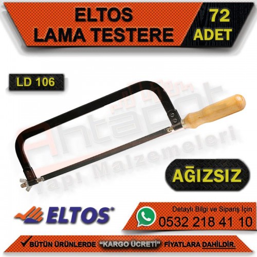 Eltos Ld106 Lama Testere Ağızsız (72 Adet)