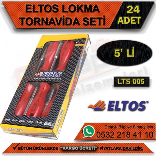Eltos Lts005 Lokma Tornavida Seti 5 Pcs. (24 Adet)