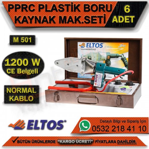 Eltos M501 Pprc Plastik Boru Kaynak Mak. Seti 1200 W (Ce Belgeli) Normal (6 Adet)