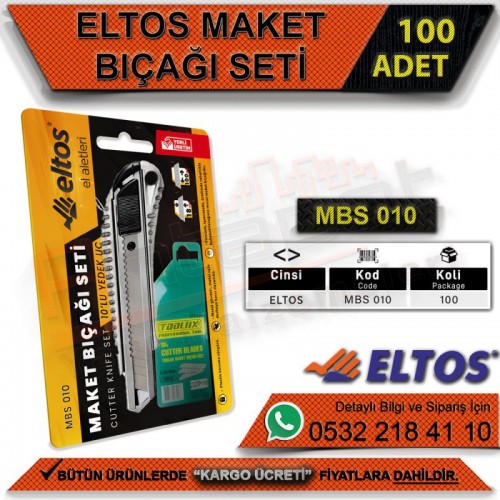 Eltos Mbs010 Maket Bıçağı Seti (100 Adet)
