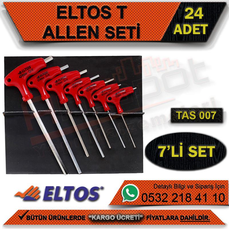 Eltos Tas007 T Alyan Seti 7 Pcs. (24 Adet) - El Aletleri ve Hırdavat